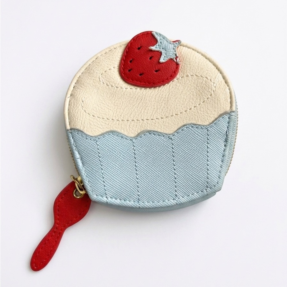Stella & Max Strawberry Cupcake Coin Purse